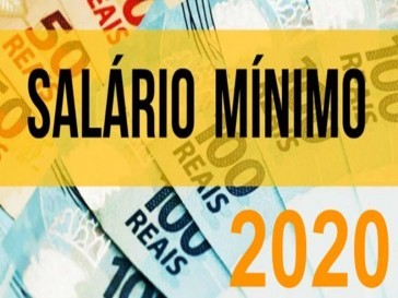 Novo Salário Mínimo a partir de Fevereiro de 2020